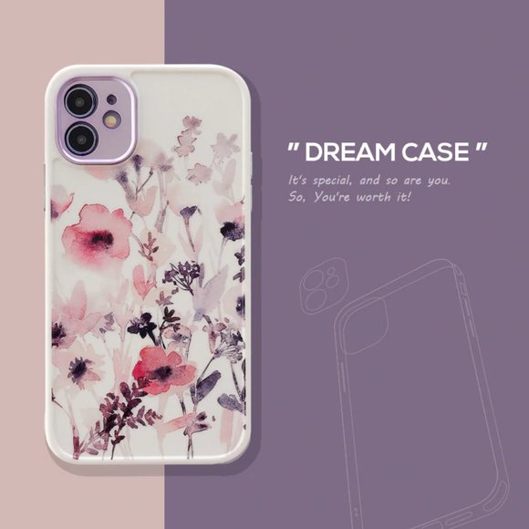 NEW iPhone 12/11/Pro/Max Watercolor Flowers case - Picture 11 of 11